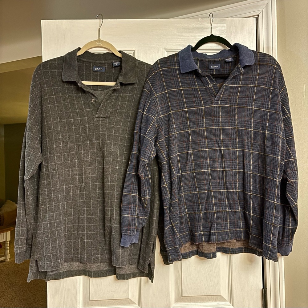 Mens Izod Plaid Shirt Bundle